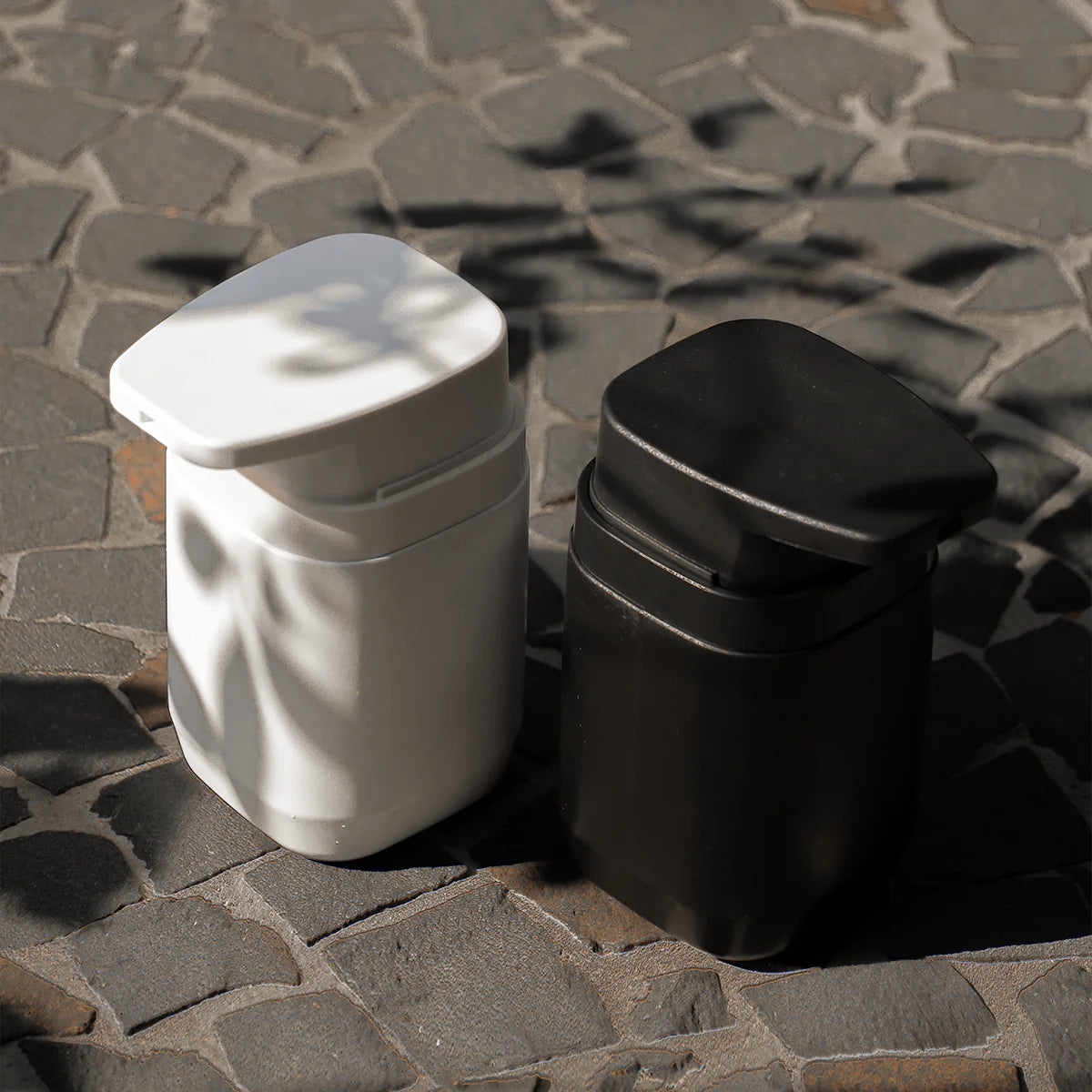 Dispensador de Jabón Líquido 380ml Aura Blanco - Diseño Minimalista