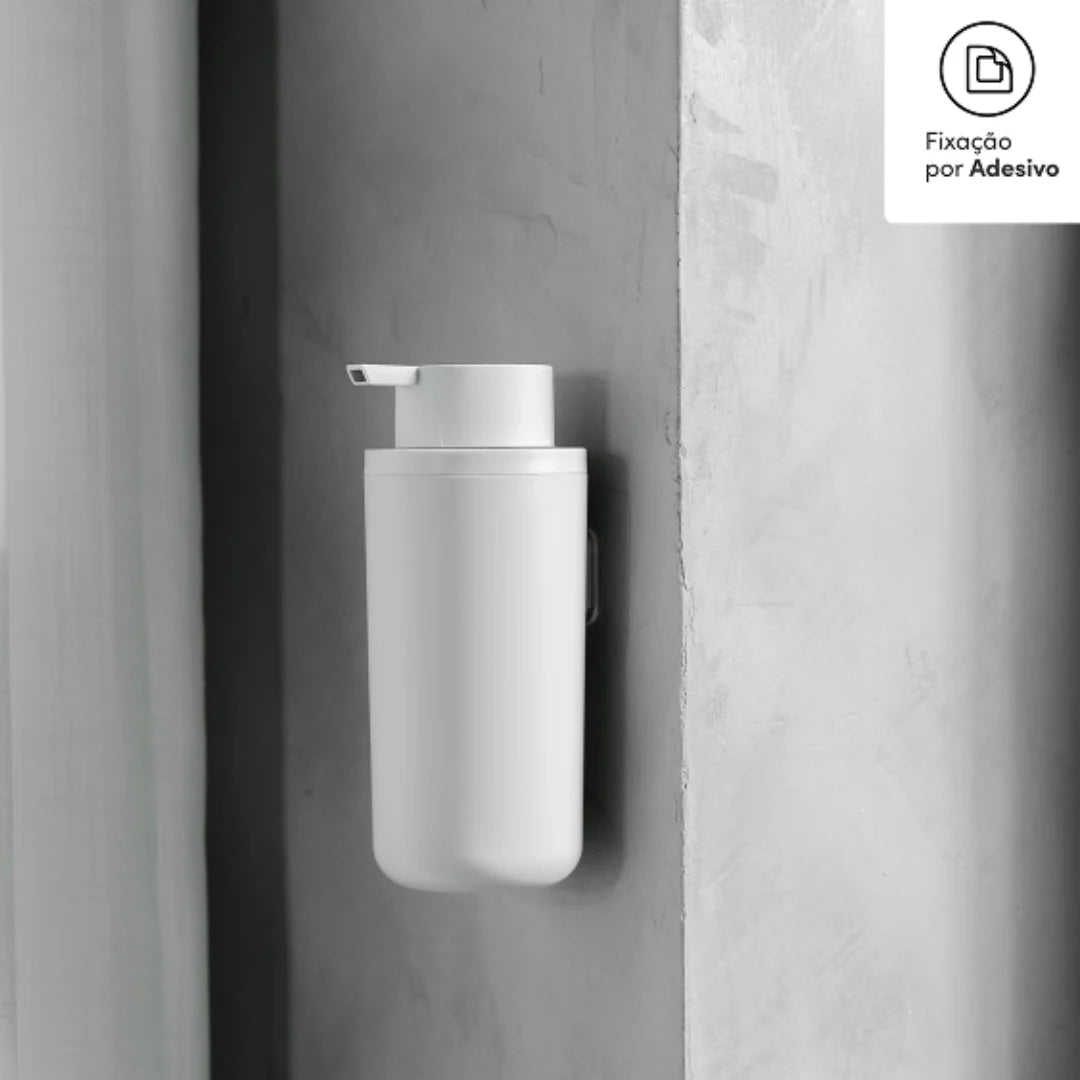 Dispensador de Jabón con Adhesivo Eleve Blanco – Sin Taladro, 500ml, Para Baño o Cocina