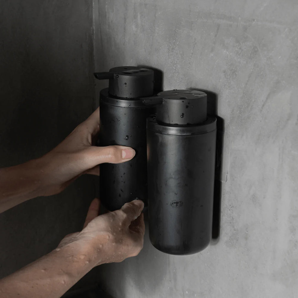 Dispensador de Jabón con Adhesivo Eleve Negro – Sin Taladro, 500ml, Para Baño o Cocina