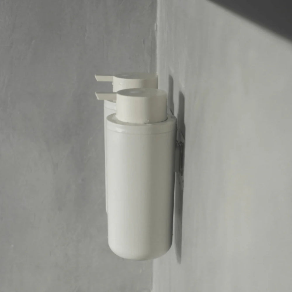 Dispensador de jabón con adhesivo Eleve beige · sin taladro, 500 ml, para baño o cocina