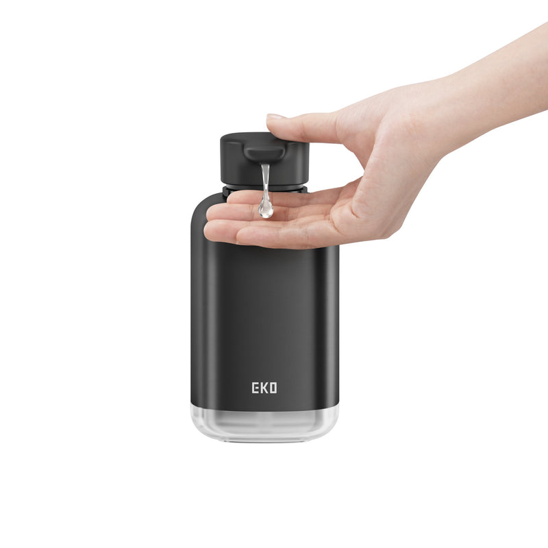 Dispensador de jabón líquido Aroma 300 ml acero negro mate
