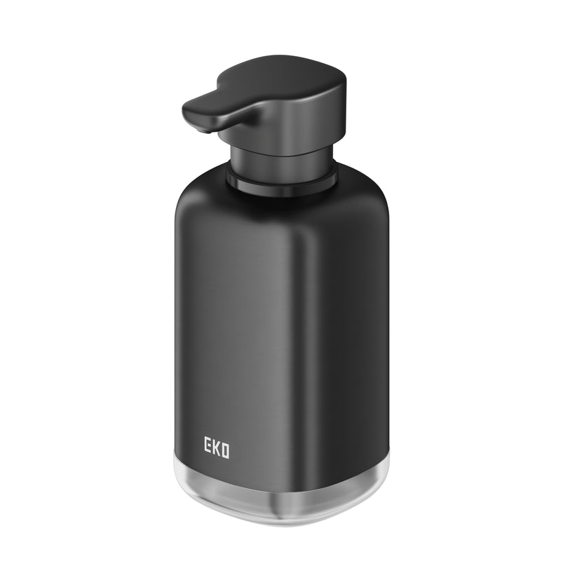 Dispensador de jabón líquido Aroma 300 ml acero negro mate