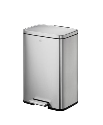 Tacho de basura con pedal Madison 50 L acero plateado mate