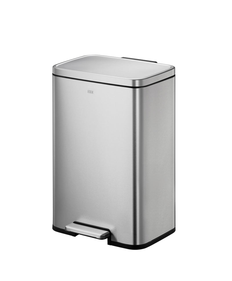 Tacho de basura con pedal Madison 50 L acero plateado mate