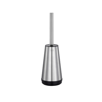 Escobilla de Baño Royal Acero Inoxidable – Cabezal de Silicona, Antihuellas y Diseño Semiabierto