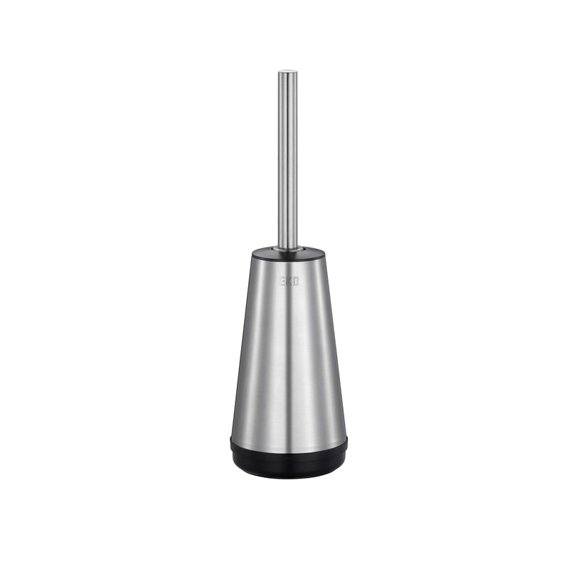 Escobilla de Baño Royal Acero Inoxidable – Cabezal de Silicona, Antihuellas y Diseño Semiabierto