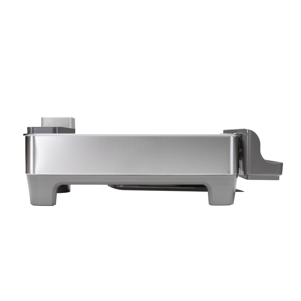 Escurridor de platos Regal plateado con porta cuchillos integrado