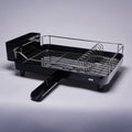 Escurridor de Platos Smart Plus Large Negro 1 Nivel - Drenaje 360°, Alta Capacidad y Diseño Moderno para Cocina