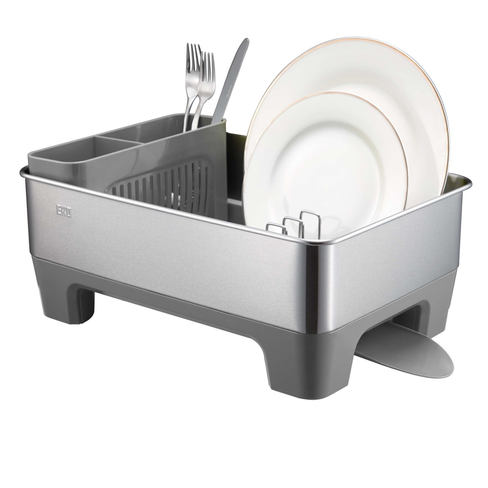 Escurridor de platos Regal 1 nivel compacto acero inoxidable plateado