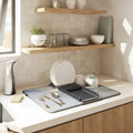 Escurridor de platos plegable Udry gris