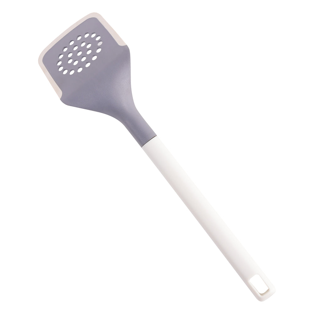 Espatula ranurada blanca silicona - Antiadherente, Ergonómica y Resistente al Calor