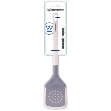 Espatula ranurada blanca silicona - Antiadherente, Ergonómica y Resistente al Calor