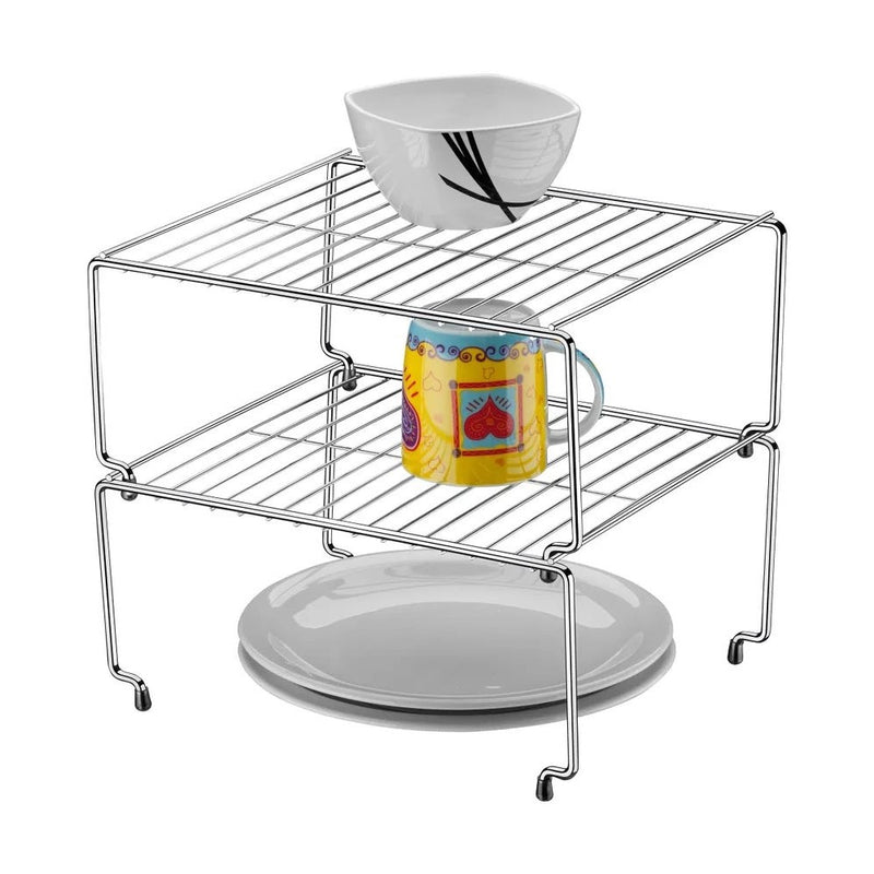 Estante apilable 24cm Organizare - negro mate