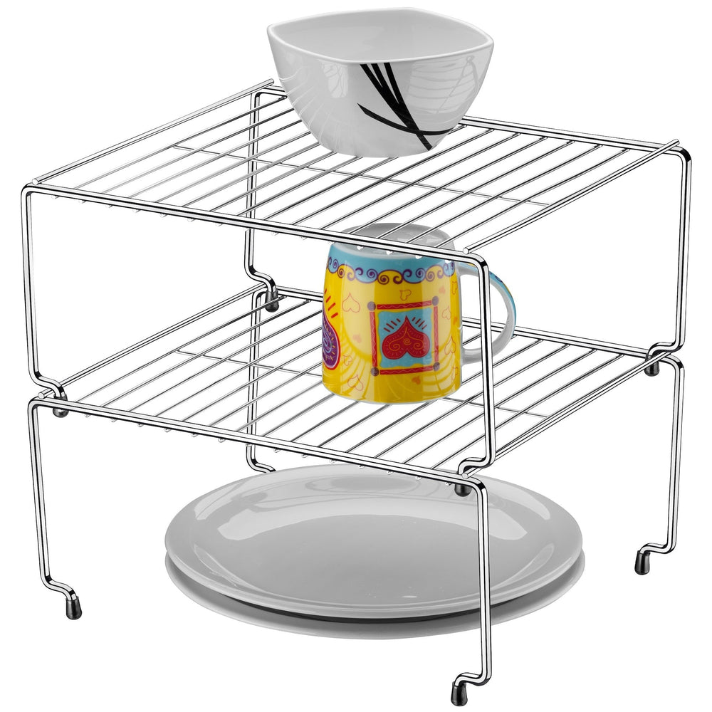 Estante apilable 32cm Organizare plateado