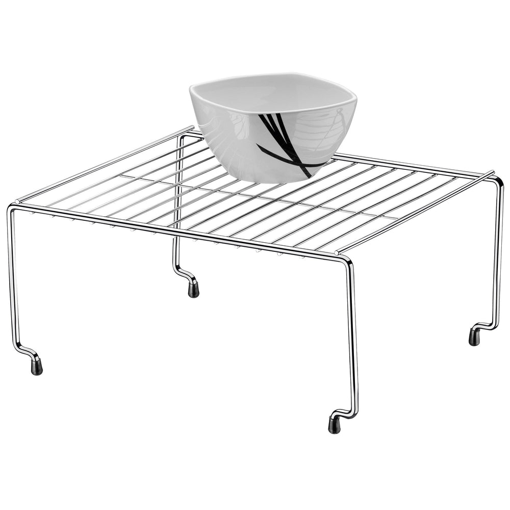 Estante apilable 44 cm Organizare plateado