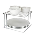 Estante apilable Organizare cuadrado 26cm plateado