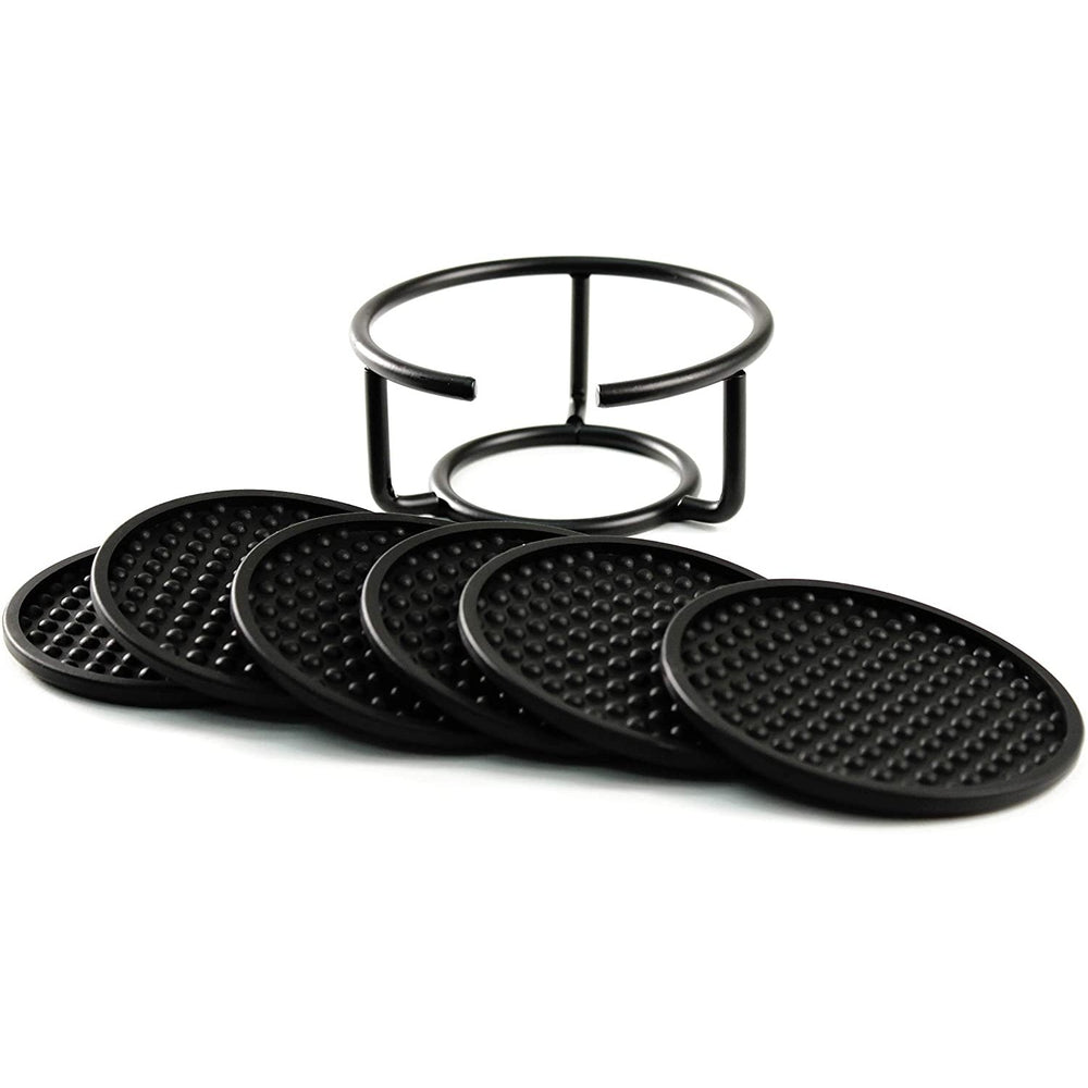 Euro set x 6 posa vasos negro