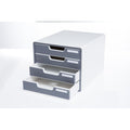 Gabinete Deluxe color 4 cajones gris