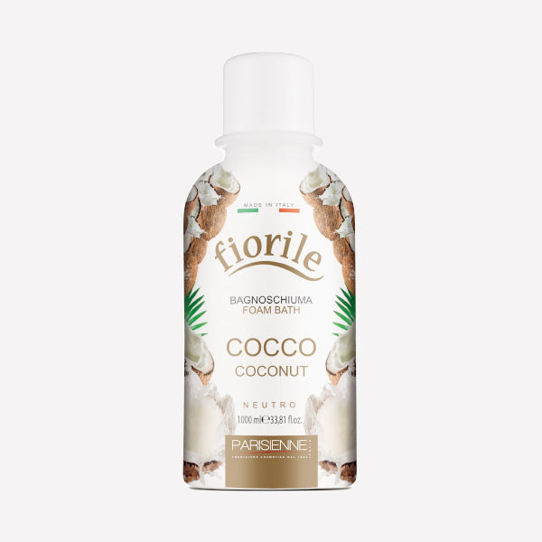 Gel de Ducha Neutro Fiorile con Aroma a Coco 1000 ml – Hecho en Italia, Suavidad Exótica para la Piel