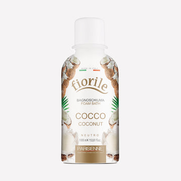 Gel de Ducha Neutro Fiorile con Aroma a Coco 1000 ml – Hecho en Italia, Suavidad Exótica para la Piel