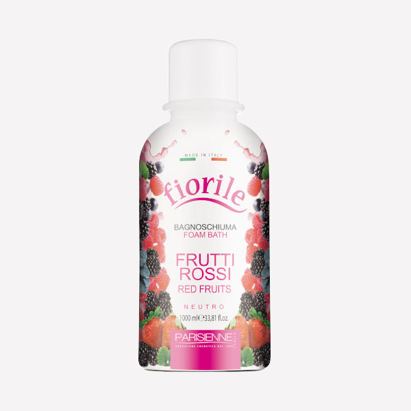 Gel de Ducha Neutro Fiorile con Aroma a Frutos Rojos 1000 ml – Hecho en Italia, Frescura Silvestre para la Piel