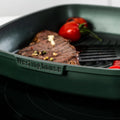Grill 28cm antiadherente Performance QuanTanium con tapa verde