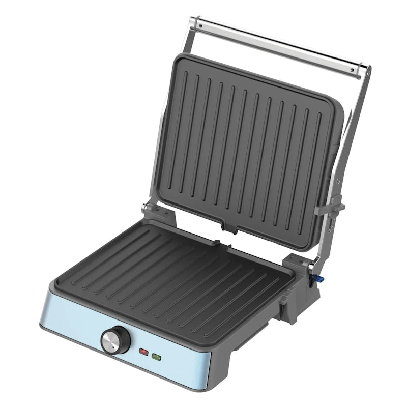 Grill plancha electrico 2200W Retro celeste