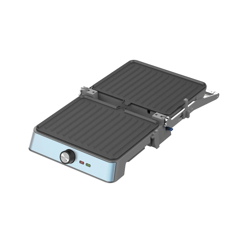 Grill plancha electrico 2200W Retro celeste