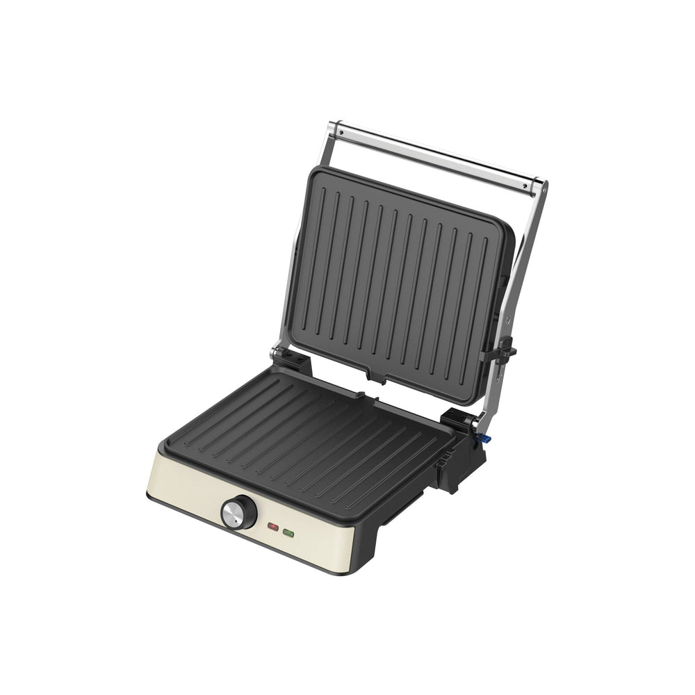 Grill plancha electrico 2200W Retro crema