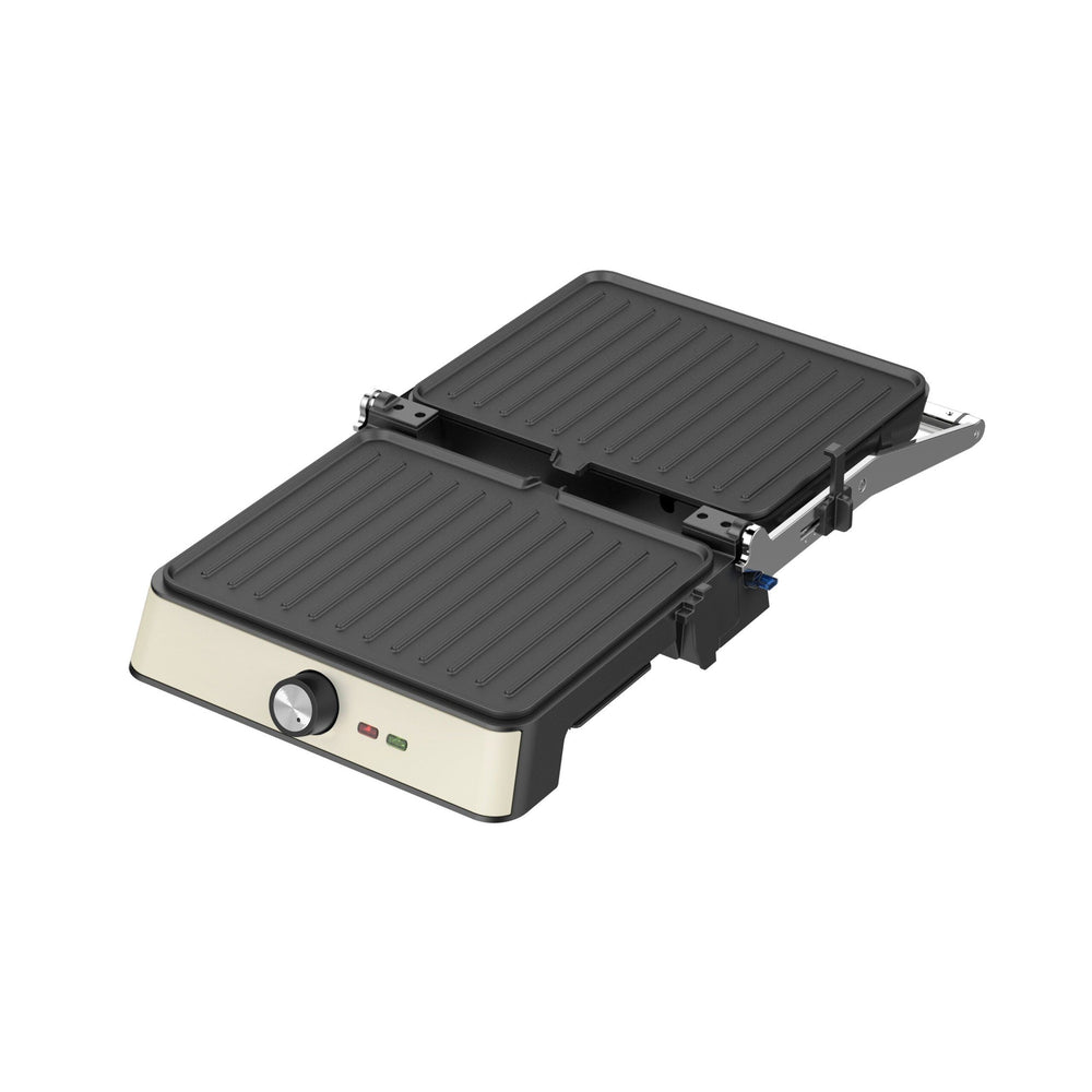 Grill plancha electrico 2200W Retro crema