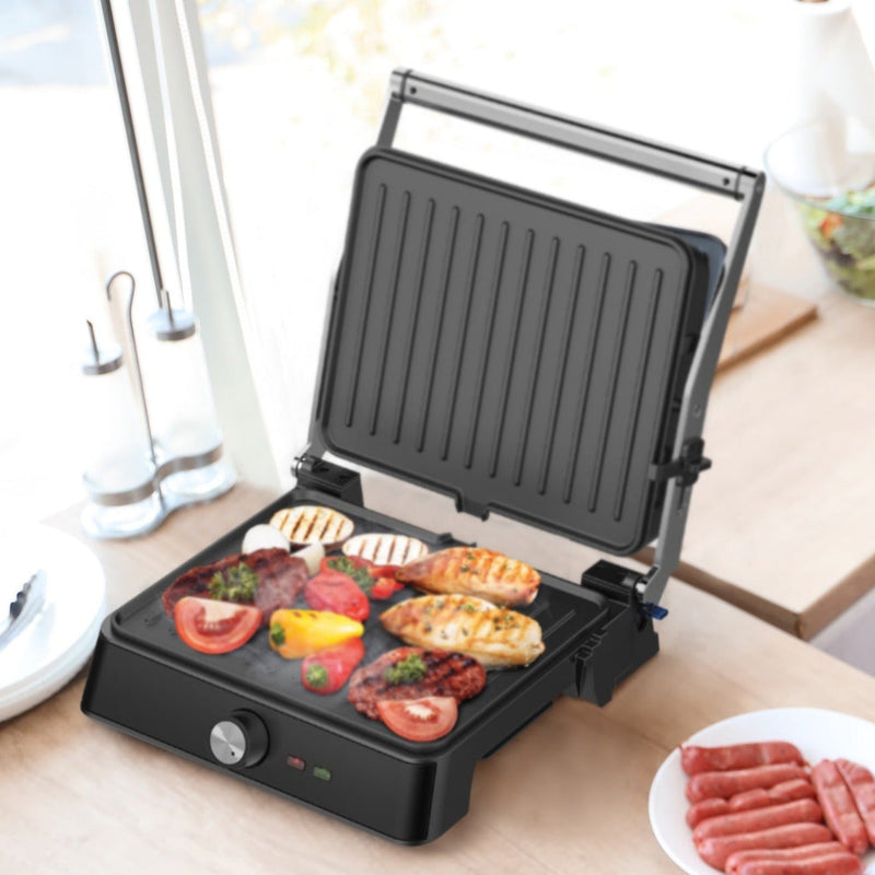 Grill plancha eléctrico Retro Westinghouse 2200 W negro