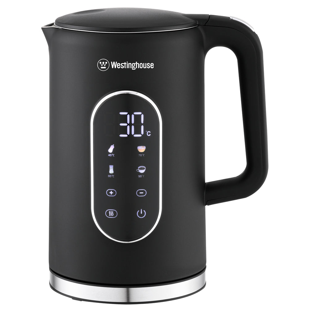 Hervidor Digital con Pantalla Táctil 1.7L Negro Mate
