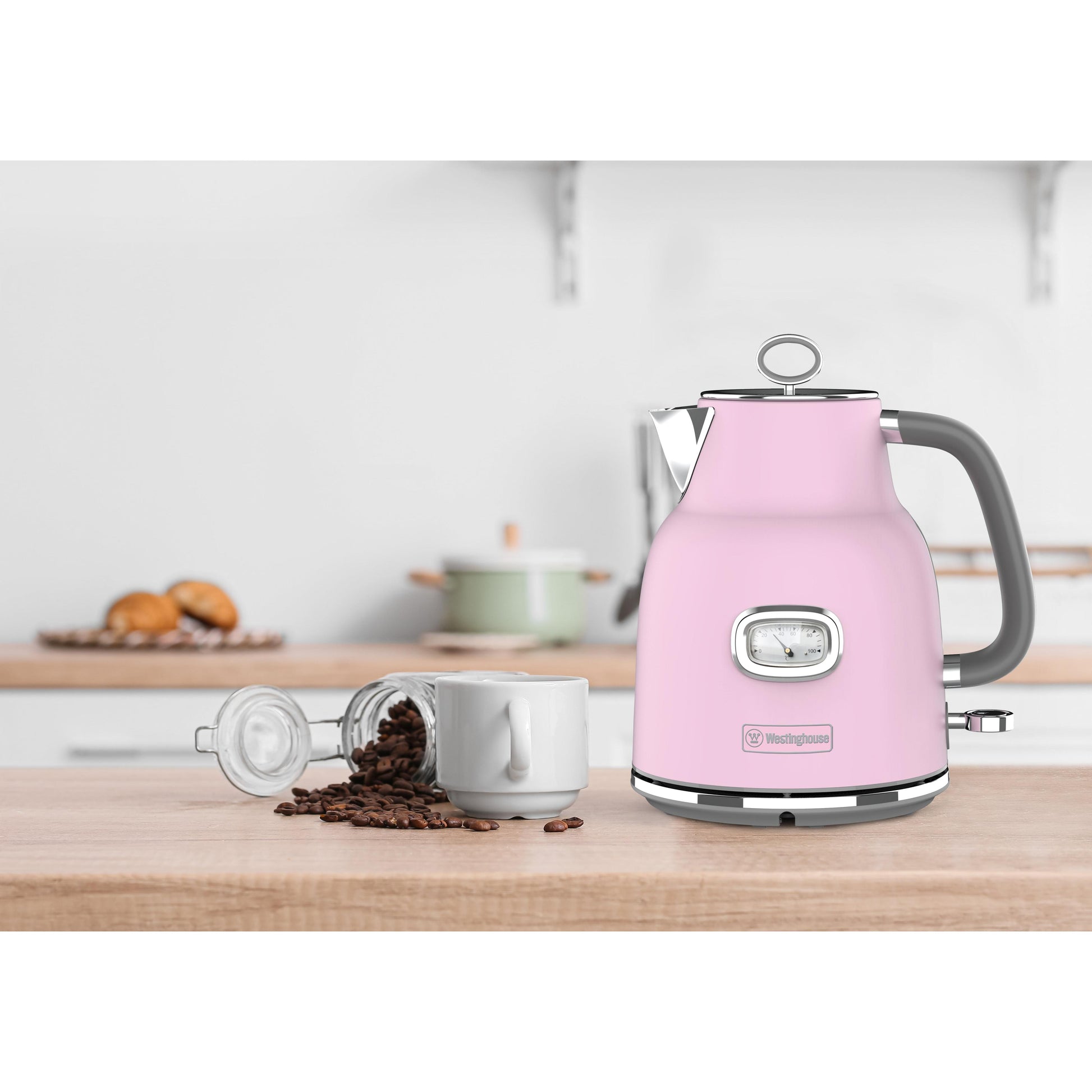 Hervidor eléctrico Retro 1.7 ltrs rosado WH