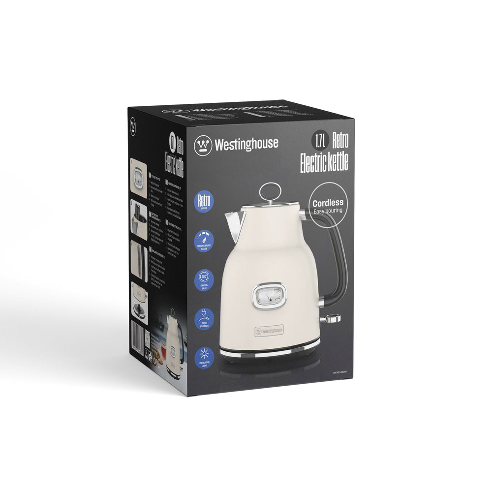 Hervidor eléctrico Retro Westinghouse 1.7 L crema
