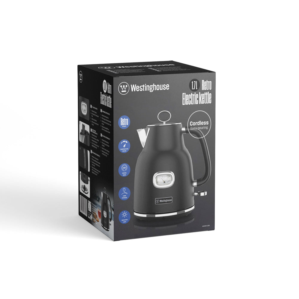 Hervidor eléctrico Retro Westinghouse 1.7 L negro