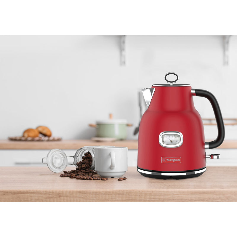 Hervidor eléctrico Retro Westinghouse 1.7 L rojo