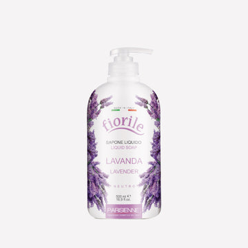 Jabón Líquido Neutro Fiorile con Aroma a Lavanda 500 ml – Hecho en Italia, Relajación Natural para Piel Delicada