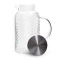 Jarra de Vidrio Borosilicato 1800 ml – Con Filtro de Acero para Bebidas Frías y Calientes