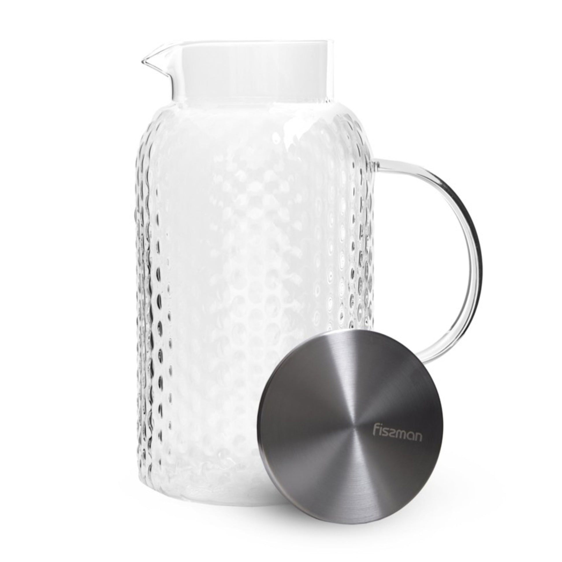 Jarra de Vidrio Borosilicato 1800 ml – Con Filtro de Acero para Bebidas Frías y Calientes