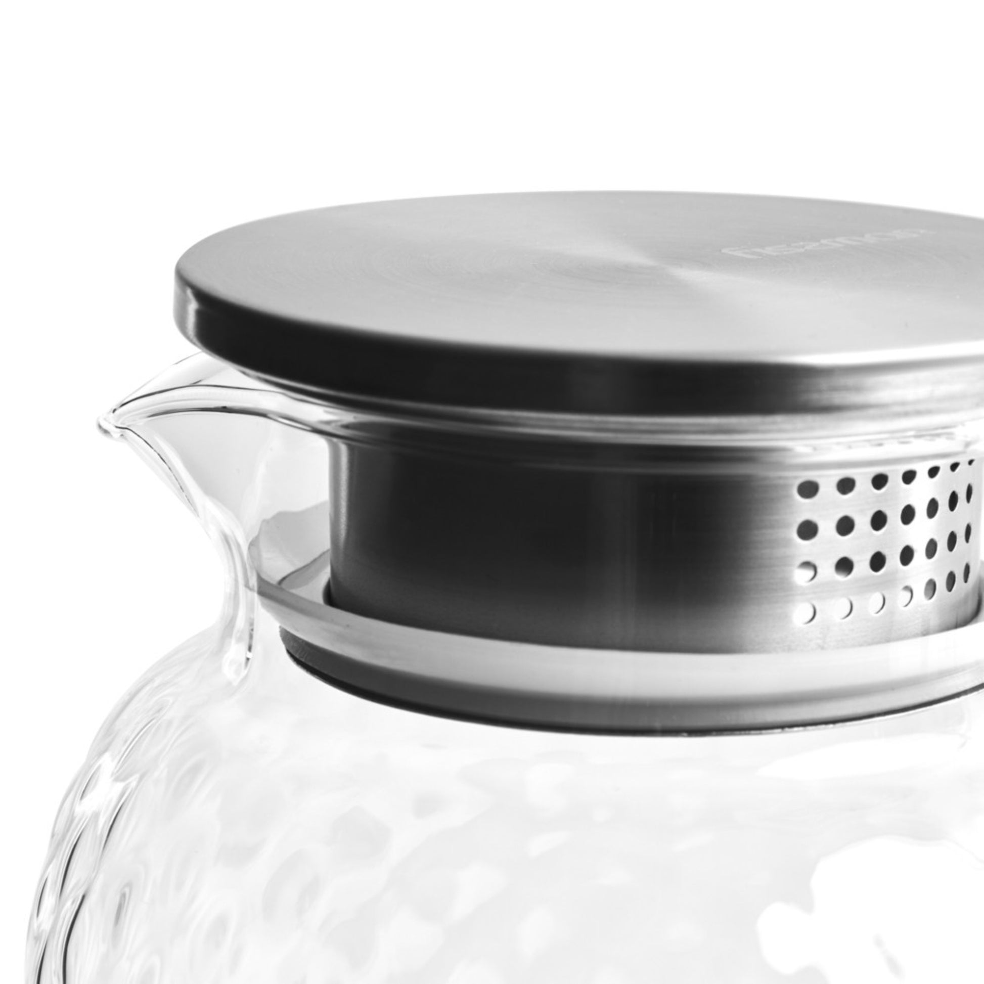 Jarra de Vidrio Borosilicato 1800 ml – Con Filtro de Acero para Bebidas Frías y Calientes
