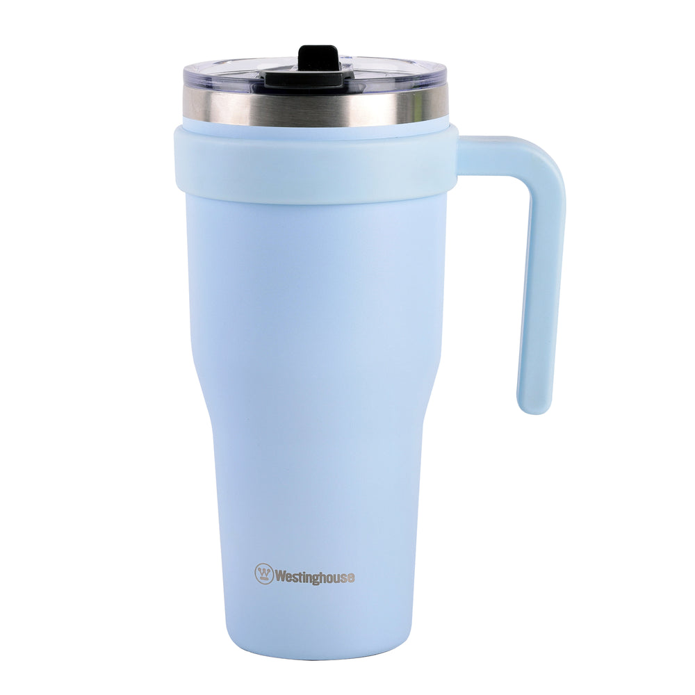 Jarro térmico doble pared acero inoxidable 1184 ml celeste · mantiene bebidas frías y calientes