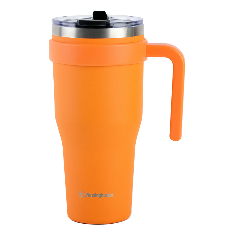 Jarro térmico doble pared acero inoxidable 1184 ml naranja · mantiene bebidas frías y calientes