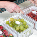 Juego 3 organizadores refrigeradora Clear Fresh transparente