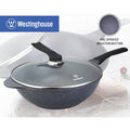 Wok Antiadherente Cerámica Gris 32CM 5ta Generación - Cocción sin aceite y limpieza rápida