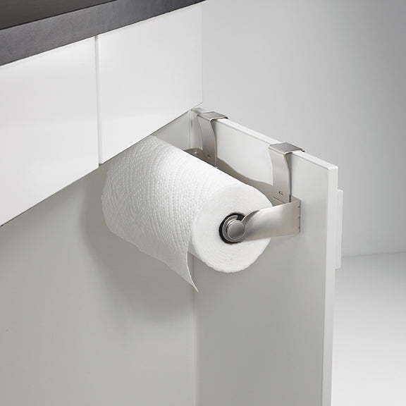 Kit Umbra Otino + Mountie | Dispensador Automático + Porta Papel Toalla sin Taladro – Diseño Moderno para Cocina y Baño