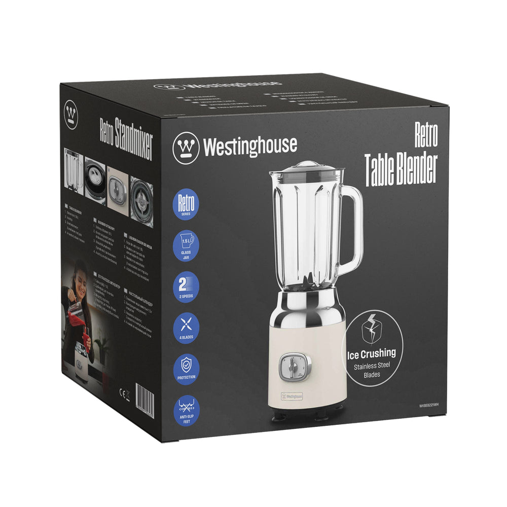 Licuadora Retro 1.5 ltrs crema