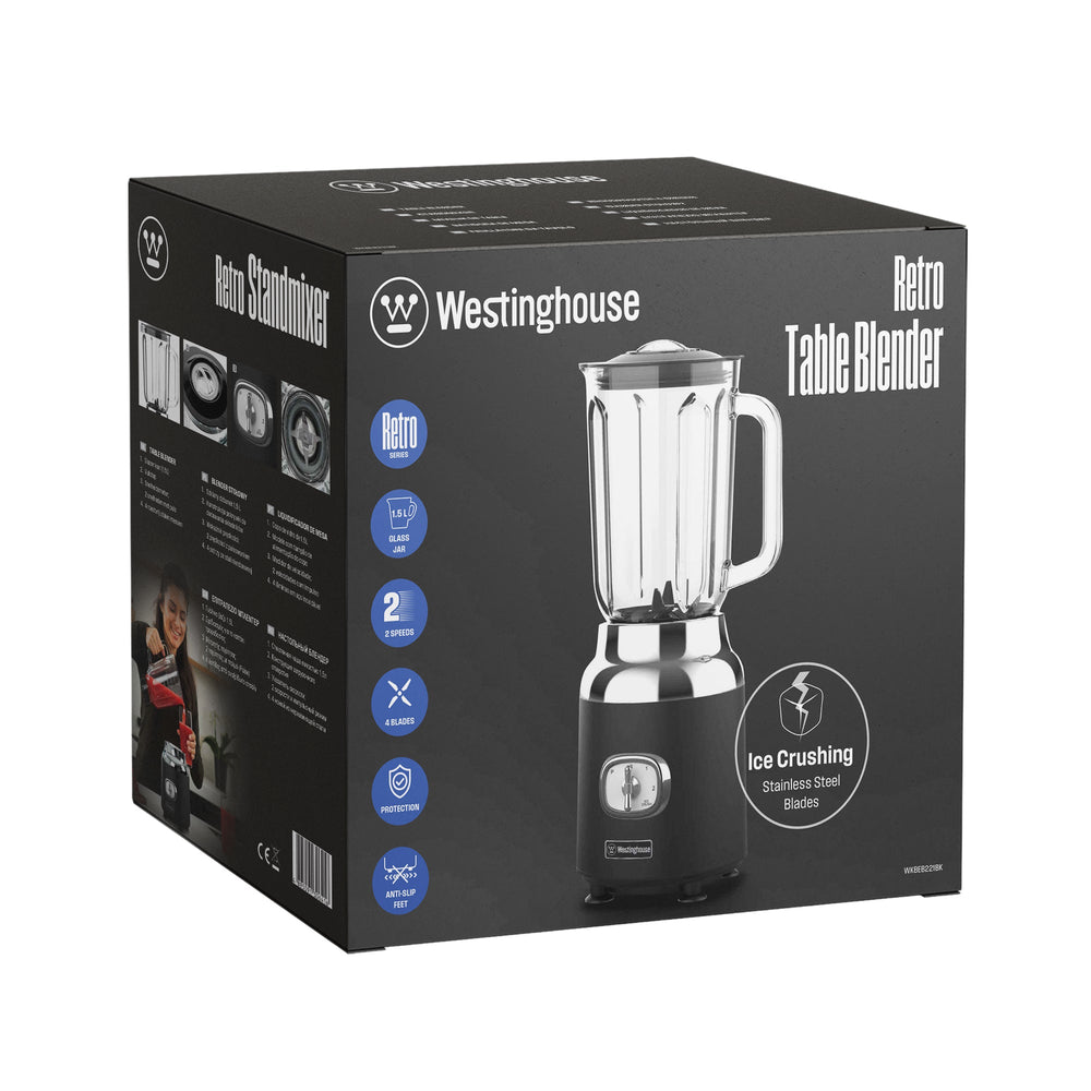 Licuadora Retro 1.5 ltrs negro