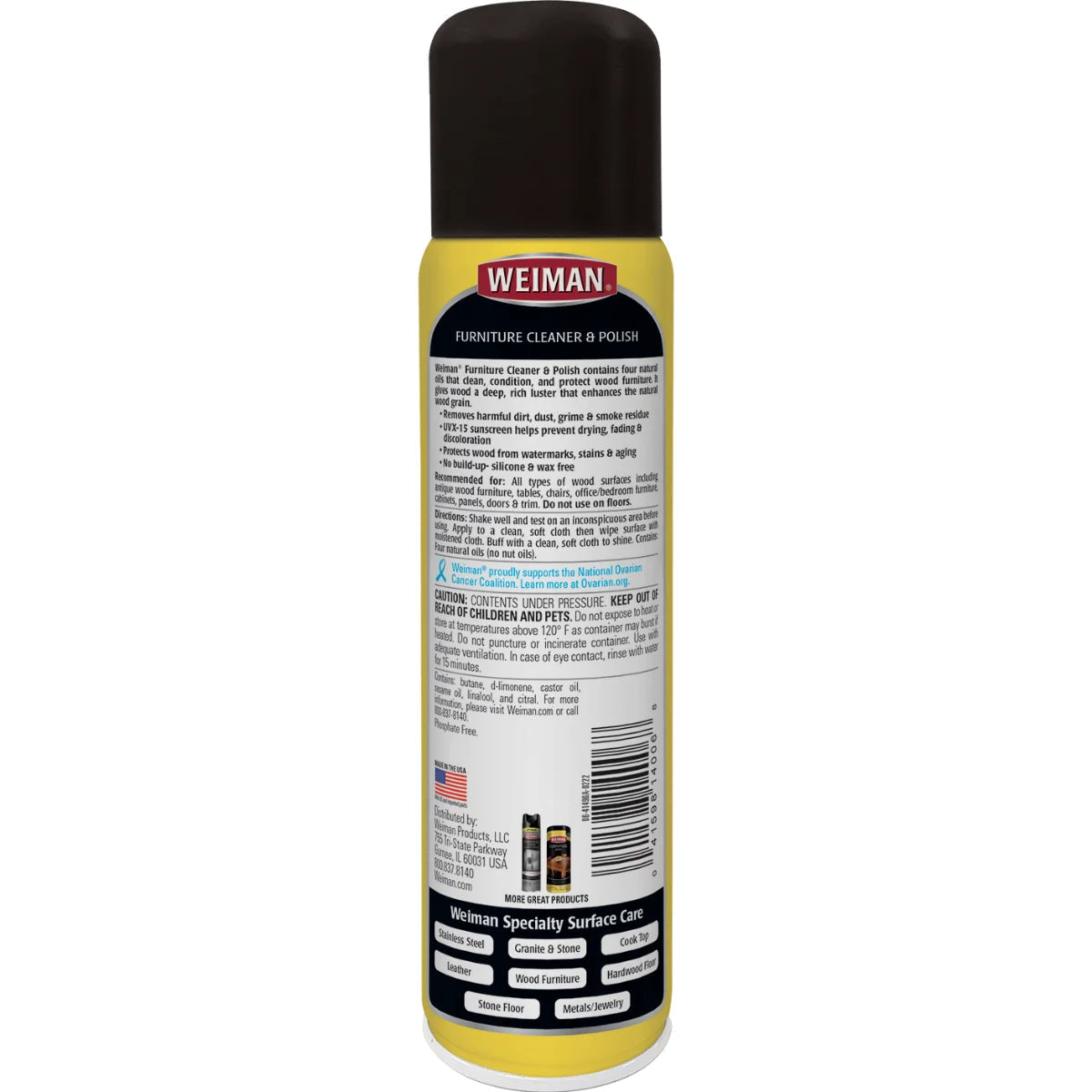 Limpiador y pulidor de muebles de madera en aerosol 340g