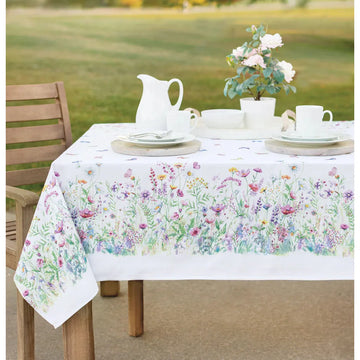 Mantel Antimanchas Abigail redondo 4-6 personas - Tela Resistente y Lavable