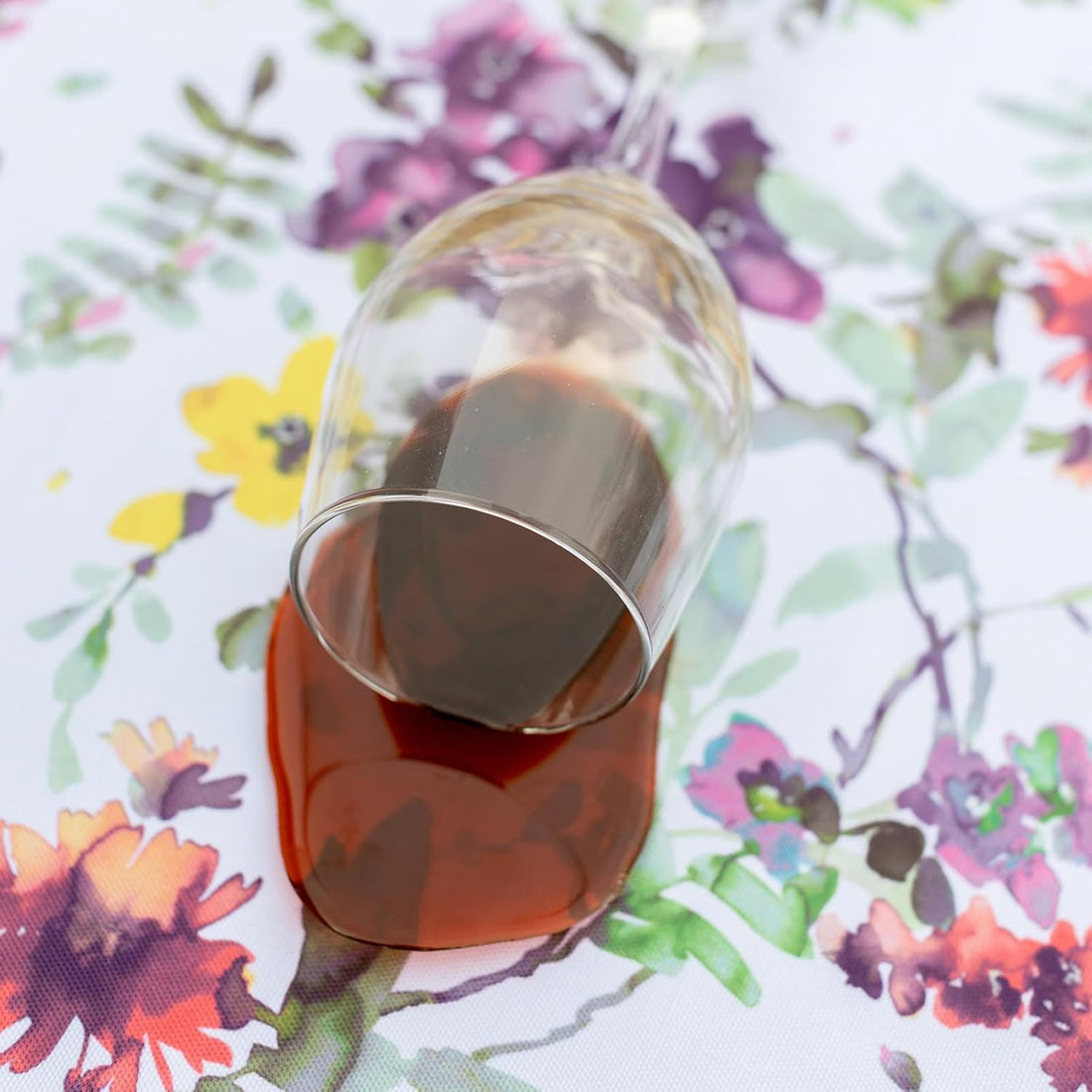 Mantel Antimanchas Floral cascade 8-10 personas - Tela Resistente y Lavable